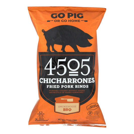 4505 - Pork Rinds - Chicharrones - Smokehouse BBQ 2.5 oz (Pack of 12)