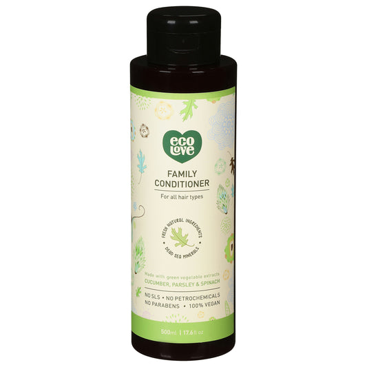 Ecolove Conditioner Vegan Green Family 17.6 Oz (Pack of 3)