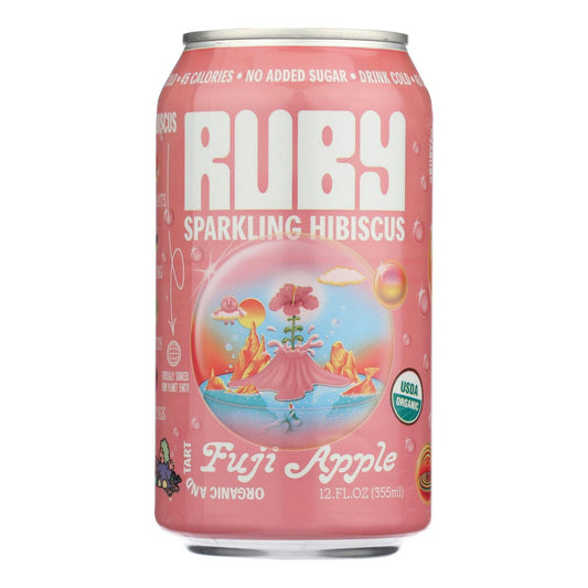 Ruby Water Hibiscus Sparkling Fuji Apple 12 Fo Pack of 12