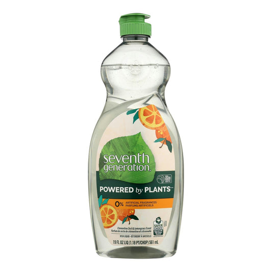 Seventh Generation - Dish Liquid Lemongrass Clementine 19 fl. oz (Pack of 6)