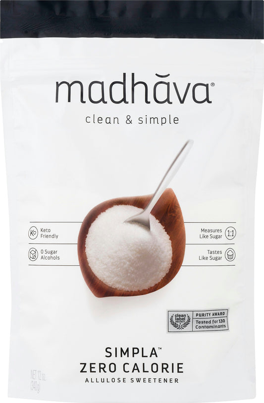 Madhava Sweetener Simpla Zero Calorie 12 Oz Pack of 6