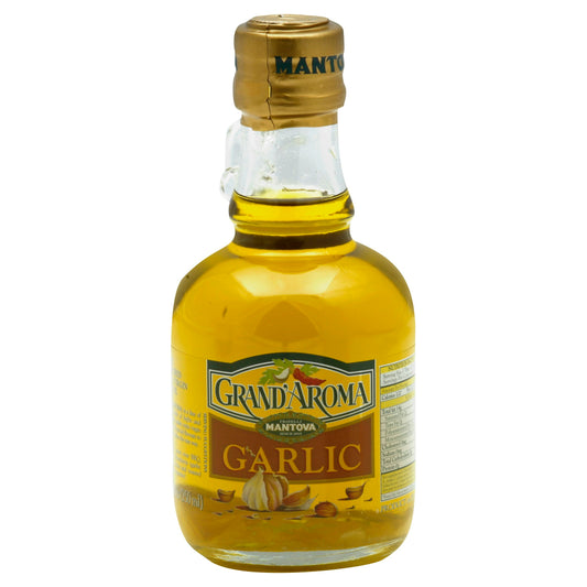 Grand Aroma Oil Olive Extra Virgin Garlic 8.5 Fl Oz (Pack of 6)