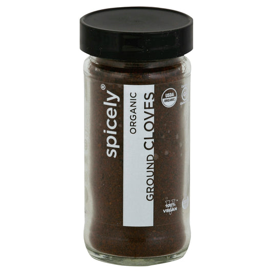 Spicely Organics Spice Cloves Ground Jar 1.6 Oz Pack of 3