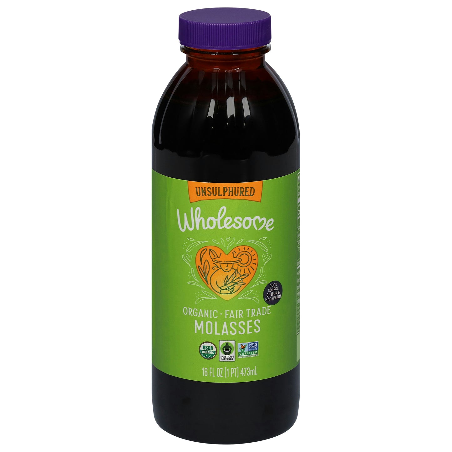 Wholesome Molasses Blackstrap Organic Ftc 16 oz (Pack of 12)