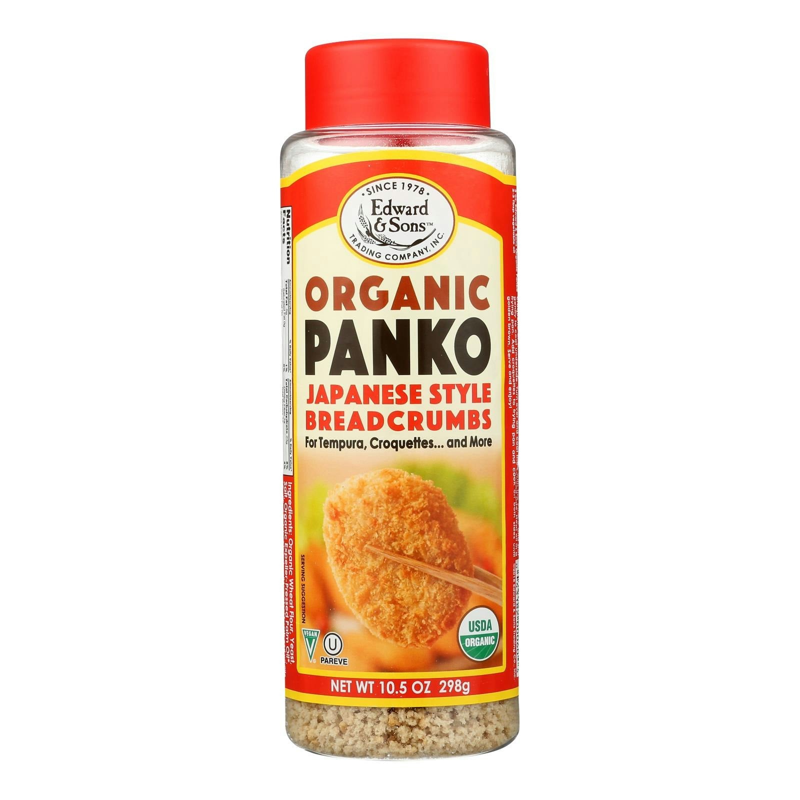 Edward & Sons Panko Breadcrumb Japanese Style Organic - 10.5 oz (Pack of 6)