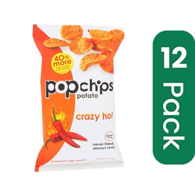 Popchips Potato Chip - Crazy Hot 5 oz (Pack of 12)