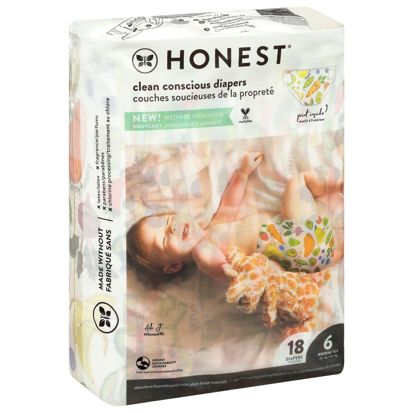 The Honest Company Diaper So Delish Size 6 18 Pk (Pack Of 4)