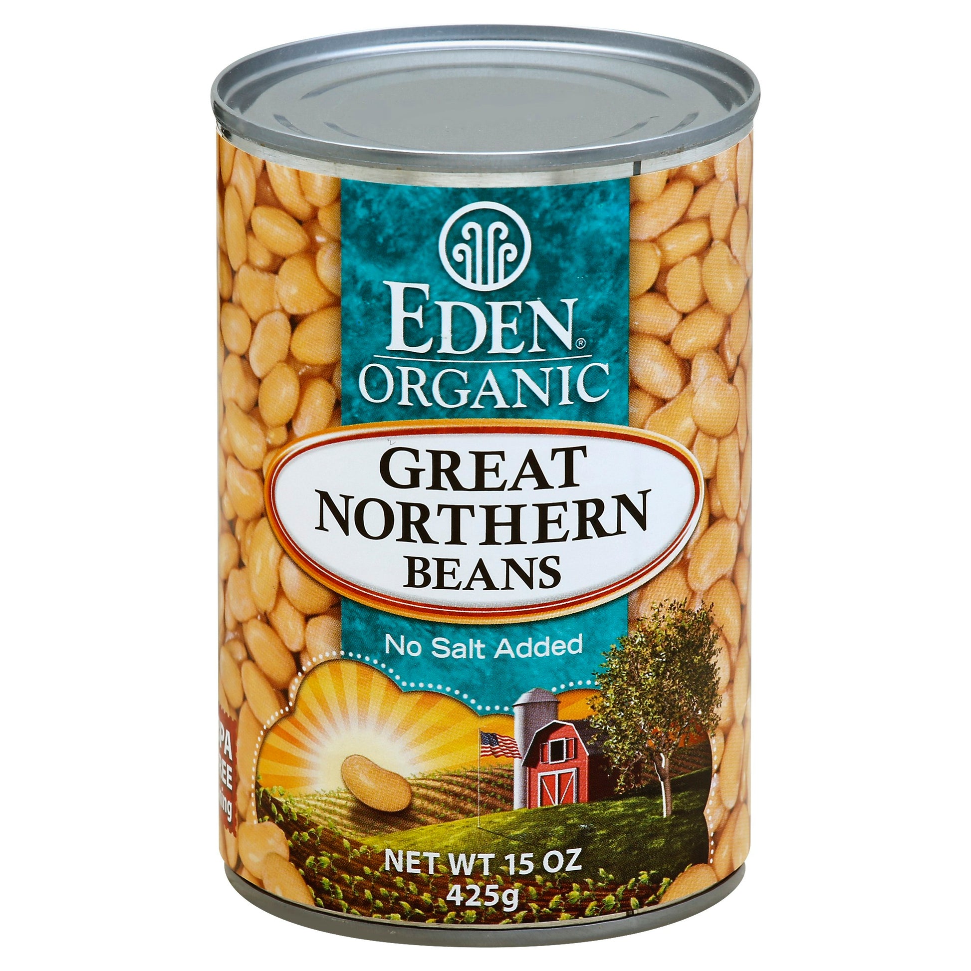 Eden Foods Bean Can Great North No Salt Organic 15 Oz Pack of 12