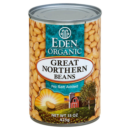 Eden Foods Bean Can Great North No Salt Organic 15 Oz Pack of 12