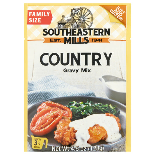 Southeastern Mills Mix Gravy Country 4.5 oz (Pack of 12)