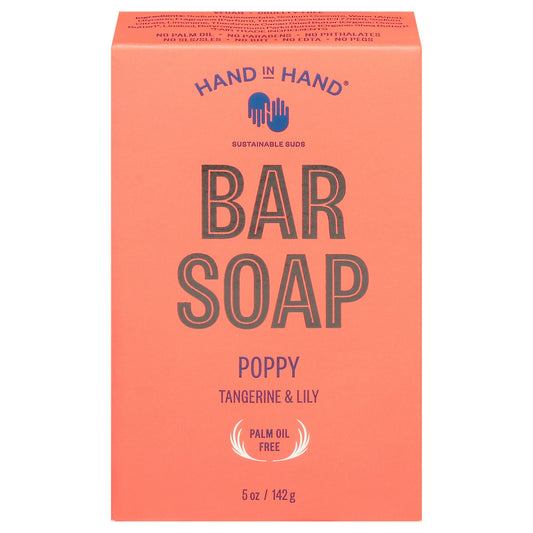 Hand In Hand Soap Bar Poppy 5 Oz (Pack of 3)
