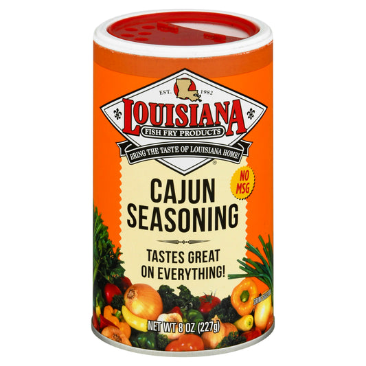 Louisiana Fish Fry Seasoning Cajun 8 oz (Pack of 12)