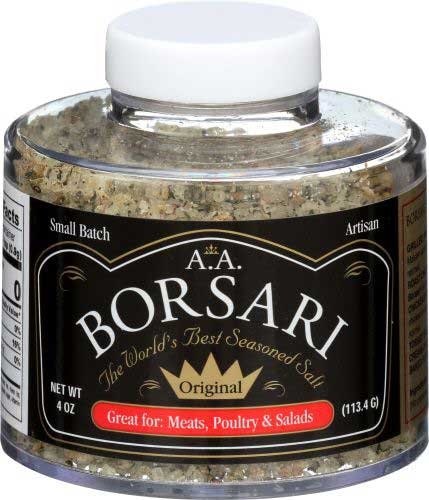 Borsari Original Seasoning Salt - 4 Ounce (Pack of 6)