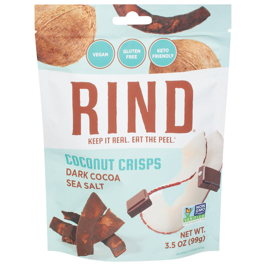 Dark Cocoa Sea Salt Coconut Crisps - 3.3 OZ (Pack of 12)