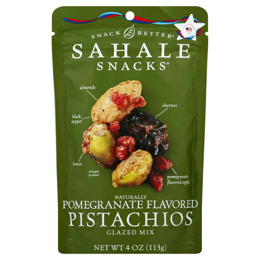 Sahale Snacks Nut Mix Pomegranate Flavored Pistachios 4 oz (Pack of 6)