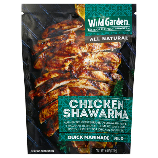Wild Garden Marinade Chicken Shawarma 6 oz (Pack of 6)