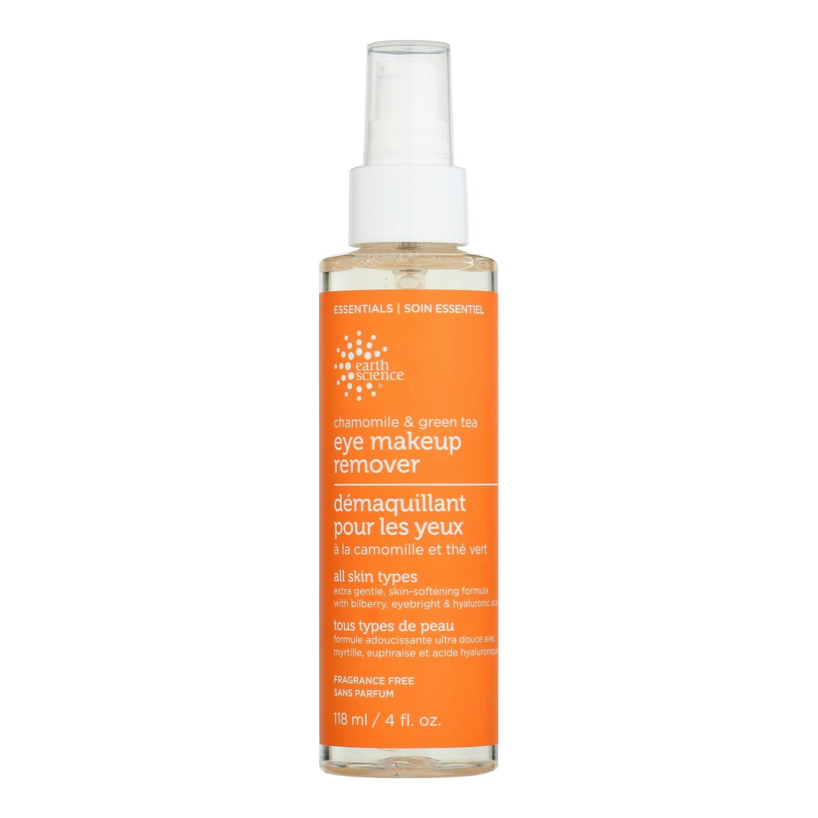 Earth Science - Eye Makeup Remover Chamomile Green Tea - 4 Fl oz.