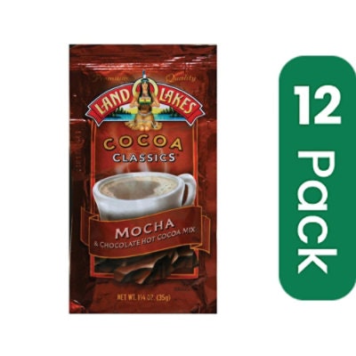 Land O Lakes Cocoa Classics Chocolate & Mocha 1.25 Oz (Pack of 12)