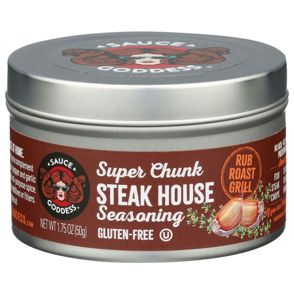 Sauce Goddess Super Chunk Steak House Seasoning - 1.75 Ounce (Pack of 6)