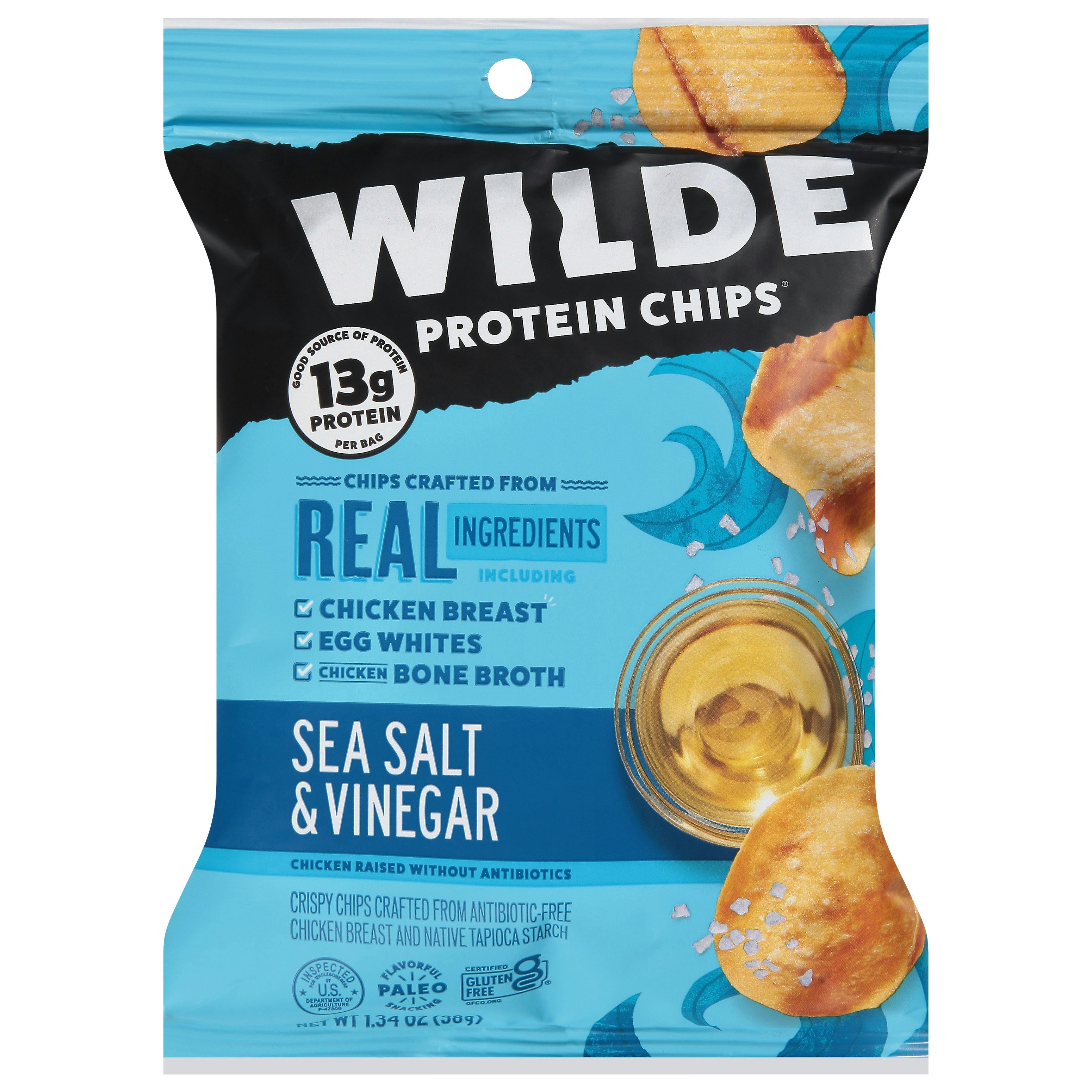 Wilde Snacks Chips Chicken Sea Salt Vinegar