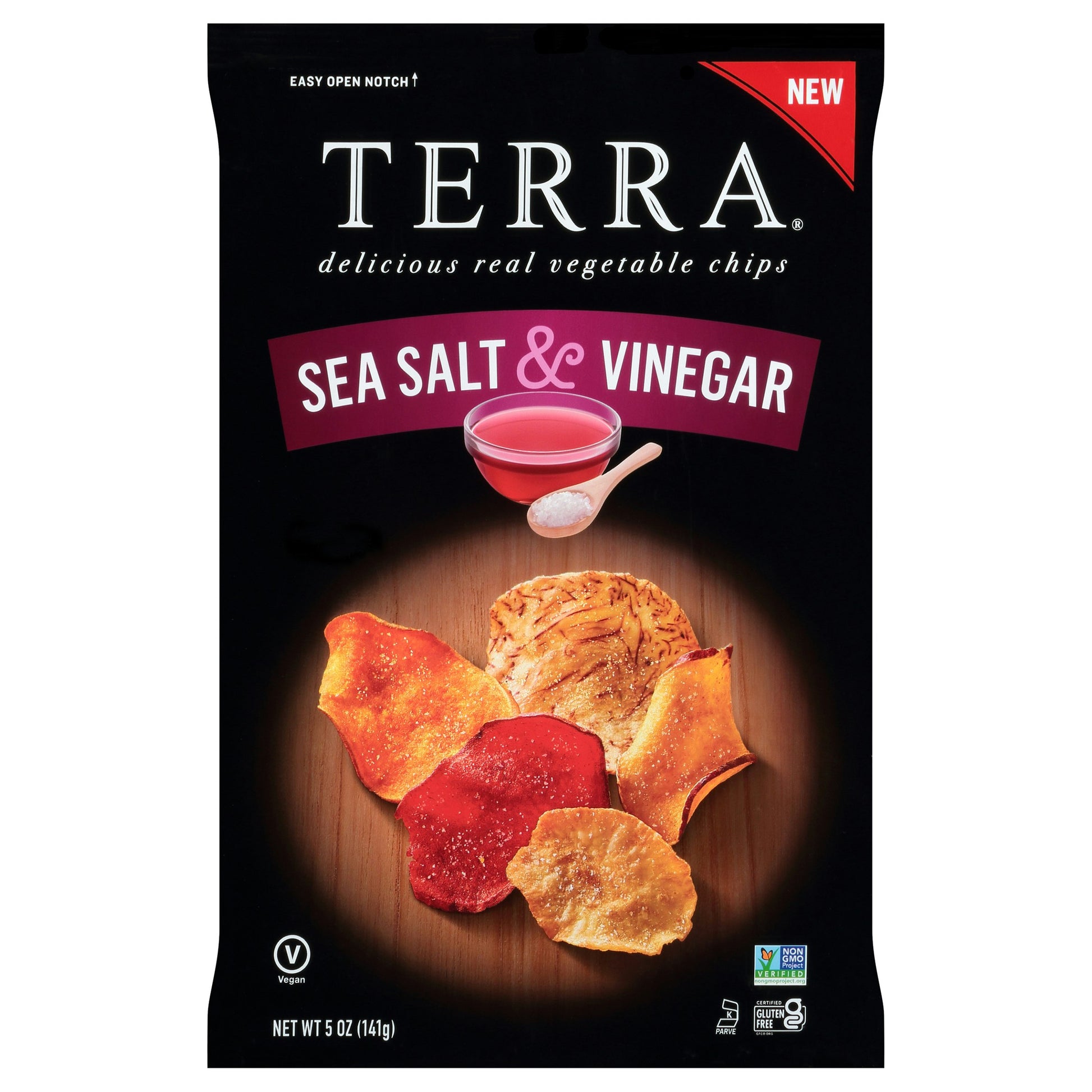 Terra Chips Chips Sea Salt & Vinegar 5 oz (Pack of 12)