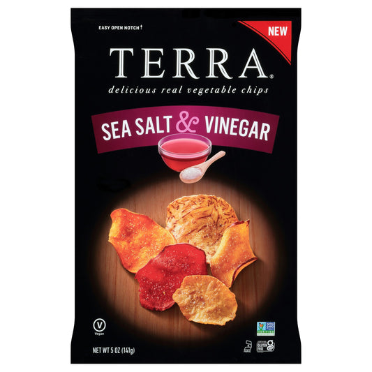 Terra Chips Chips Sea Salt & Vinegar 5 oz (Pack of 12)