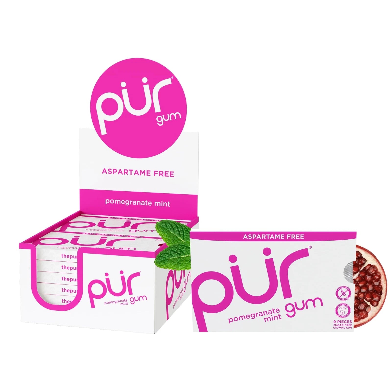 Pur Gum Pomegranate Mint