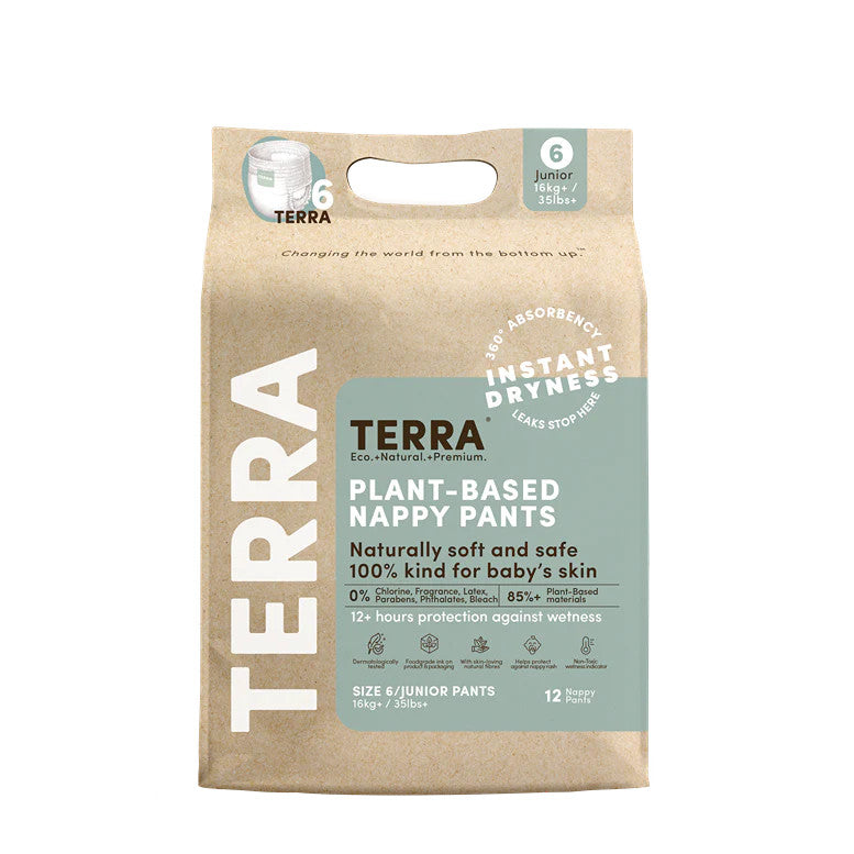Terra Organics Diaper Jr Train Size 6