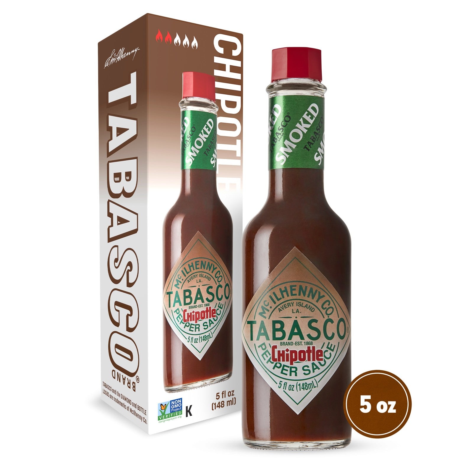 TABASCO (Pack of 6) Tabasco Sauce Pepper Chipotle 5 Oz