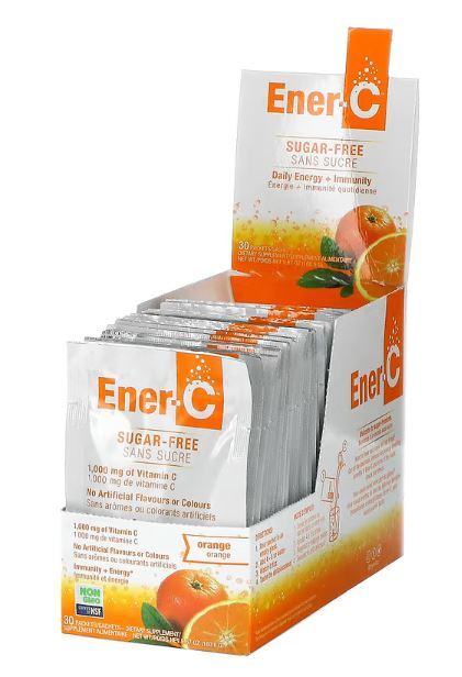 ENER LIFE (Pack of 4) Ener Life Vitamin C Sugar Free Orange 30 Pieces