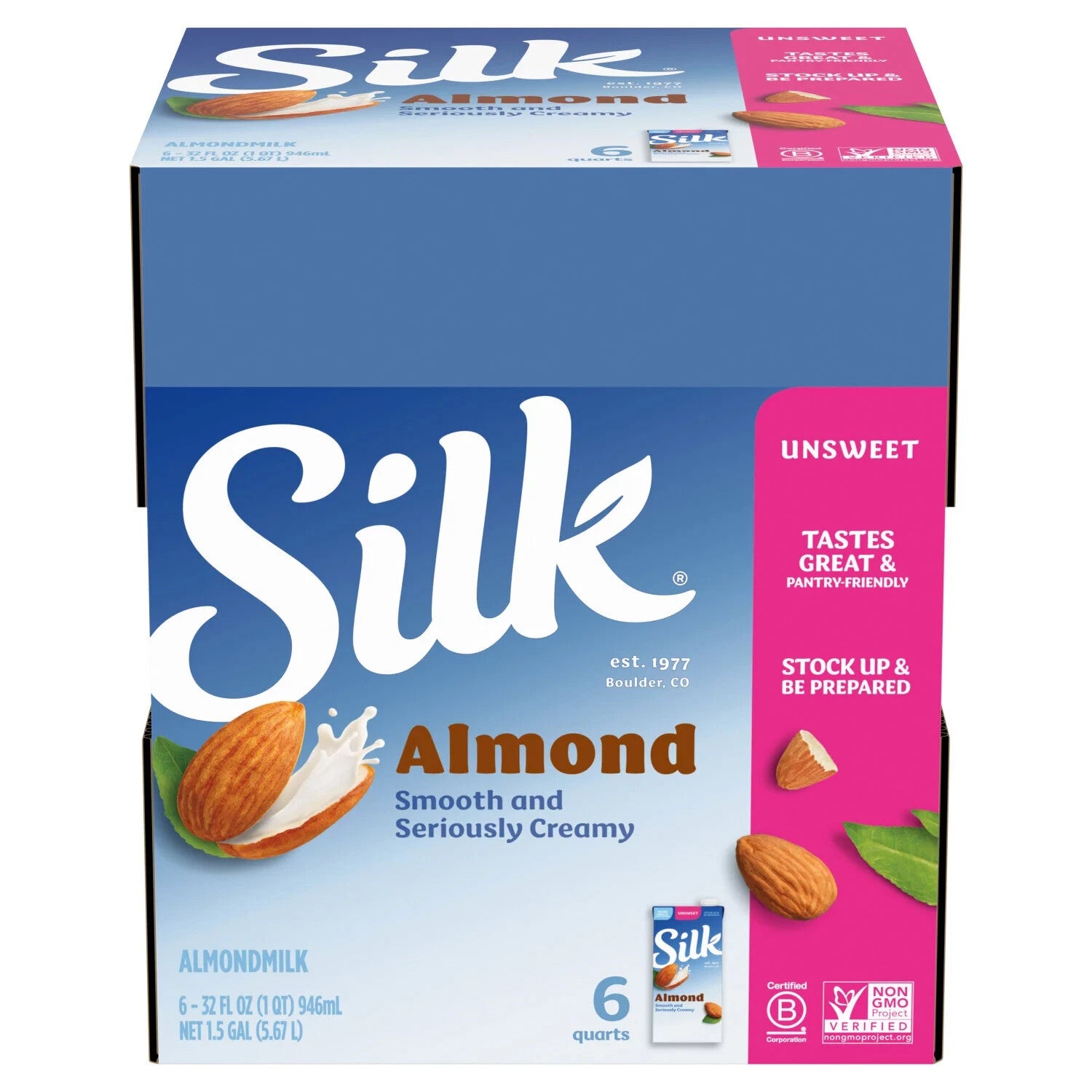 SILK (Pack Of 12) Silk Almond Beverage 32 Fl Oz