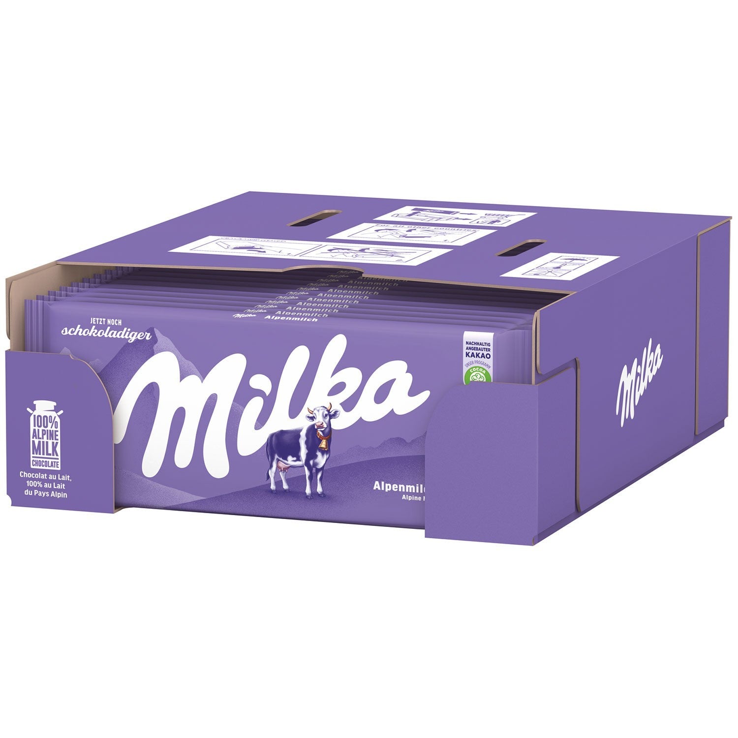 Milka Alpine Milk Chocolate Bar
