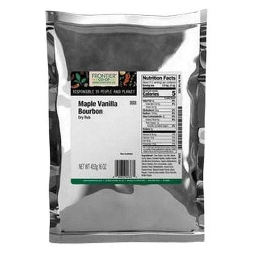 FRONTIER BULK (Pack of 3) Frontier Bulk Bourbon Vanilla Rub Dry Seasoning Blend 16 Oz
