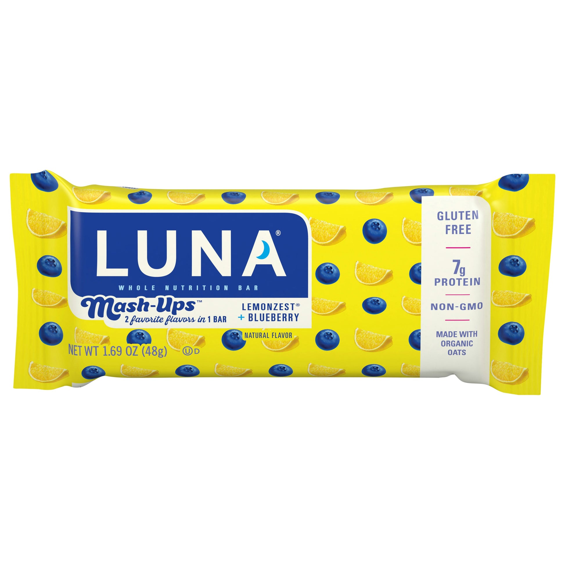 Luna Bar Lemon Blueberry 1.69 Oz Pack of 15