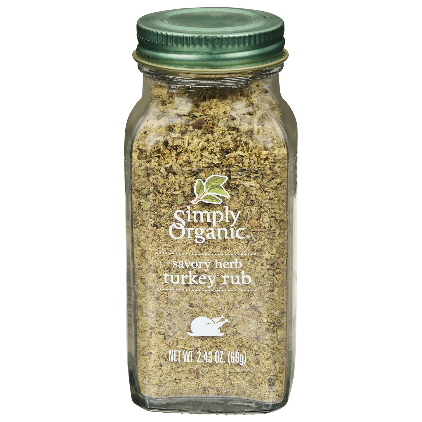 Simply Organic Spice Turkey Rub 2.43 oz (Pack of 6)