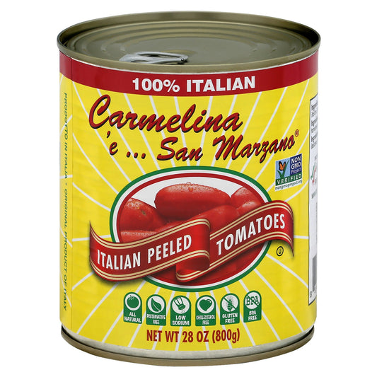 Carmelina E San Marzano Tomato Italian Whole Puree 28 Oz Pack of 12