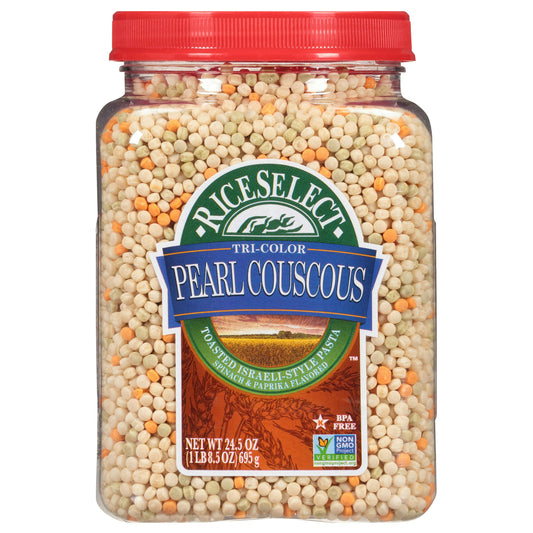 Riceselect Couscous Pearl Tri Color 24.5 Oz (Pack of 4)