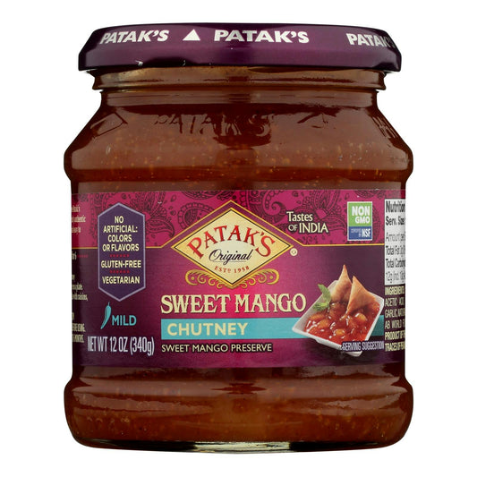 Pataks Chutney - Sweet Mango - Mild - 12 oz (Pack of 6)