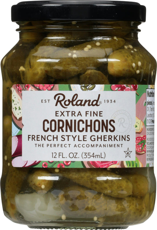 Roland Cornichons Tiny Jar 12 Oz Pack of 12