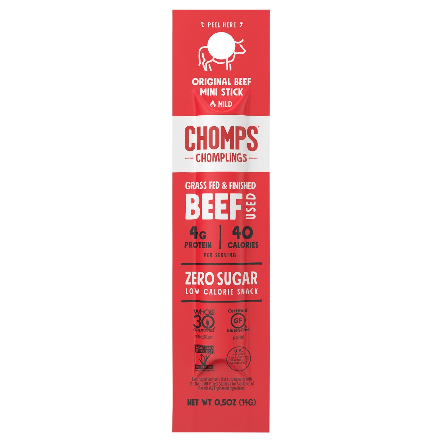 Chomps Stick Beef Original 0.5 Oz Pack of 24