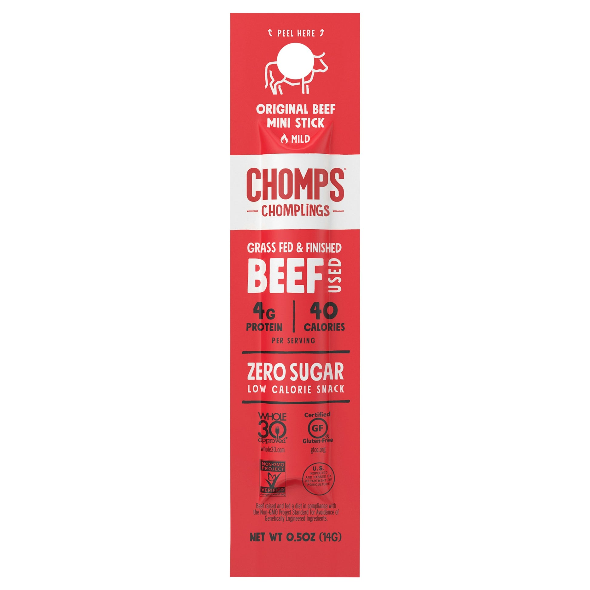 Chomps Stick Beef Original 0.5 Oz Pack of 24