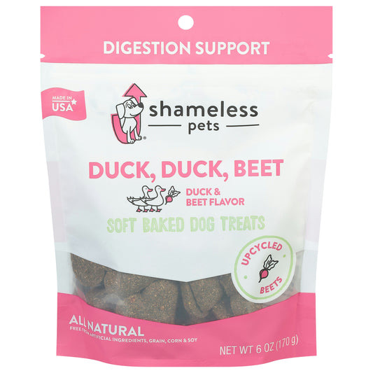 Shameless Pets Treat Dog Duck Duck Beet 6 Oz (Pack of 6)