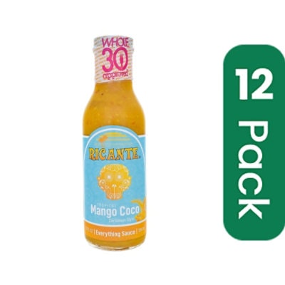 Ricante Tropical Mango Coco Everything Hot Sauce - 12 Ounce (Pack of 6)