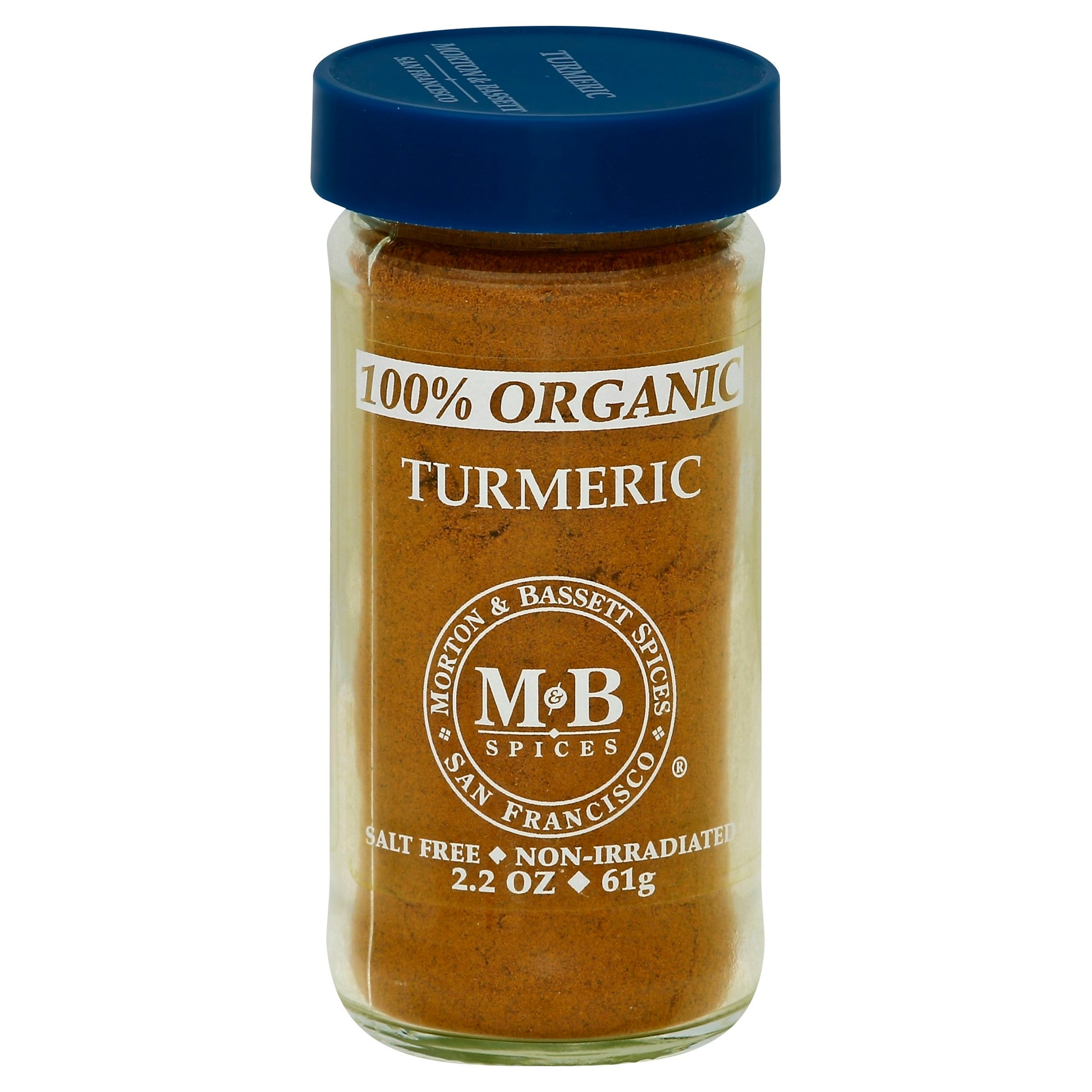 Morton & Bassett Spice Organic 100% Turmeric 2.2 Oz Pack of 3