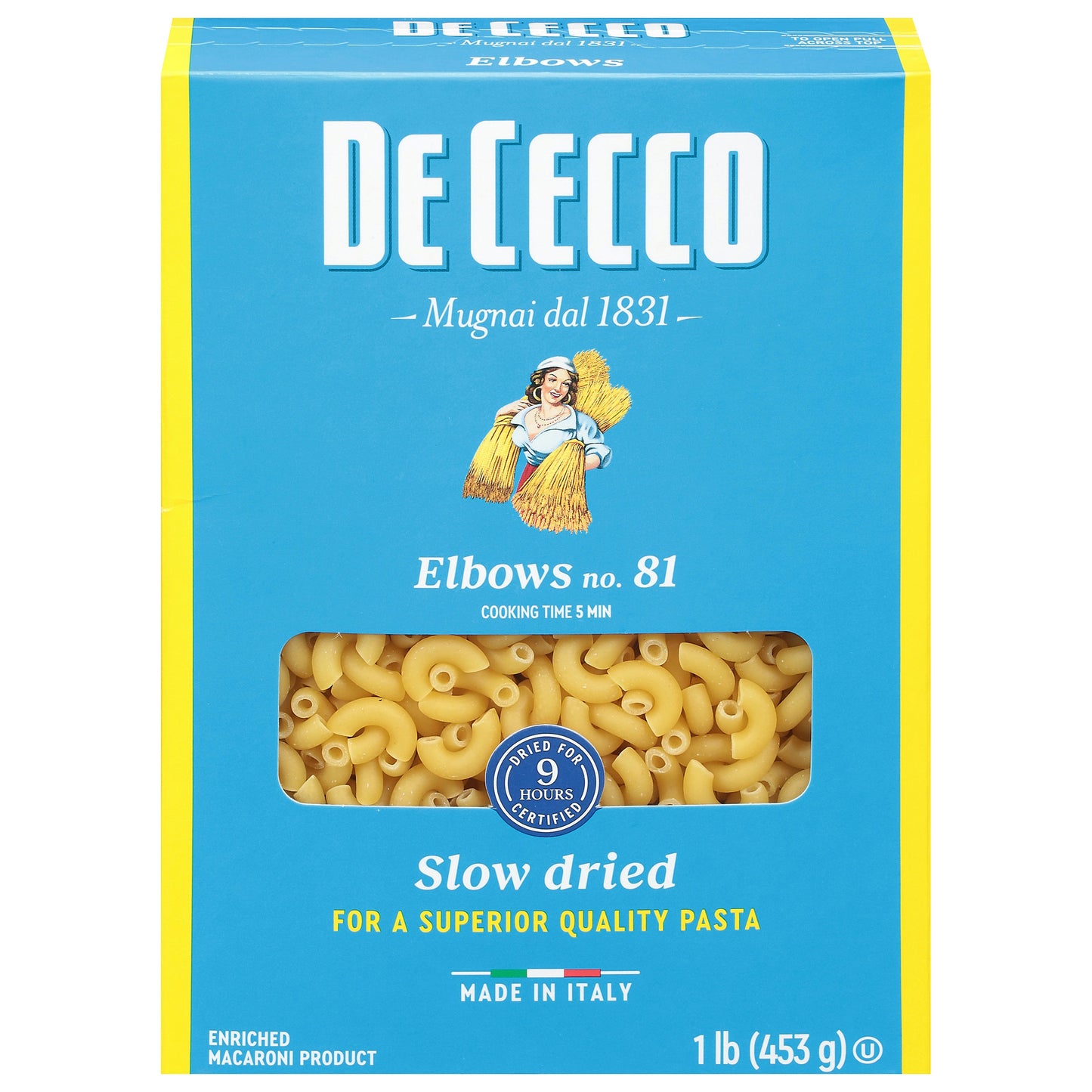 De Cecco Pasta Elbows 16 oz (Pack of 20)