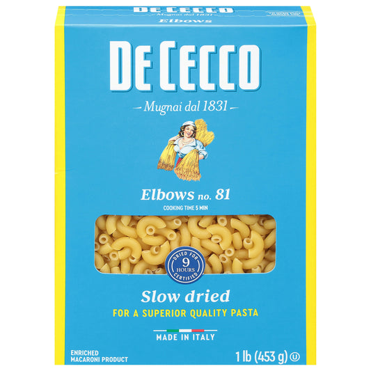De Cecco Pasta Elbows 16 oz (Pack of 20)