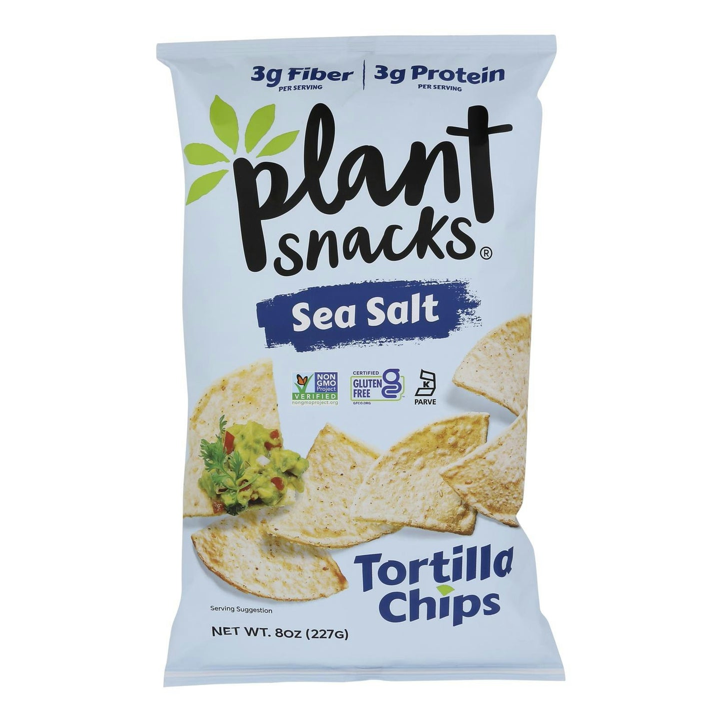 Plant Snacks - Tortilla Chips Sea Salt 8 oz (Pack of 9)