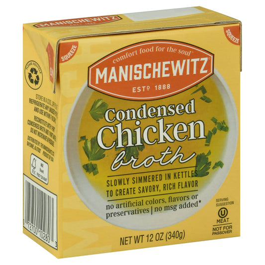 Manischewitz Broth Chicken Condensed 12 FO (Pack of 12)