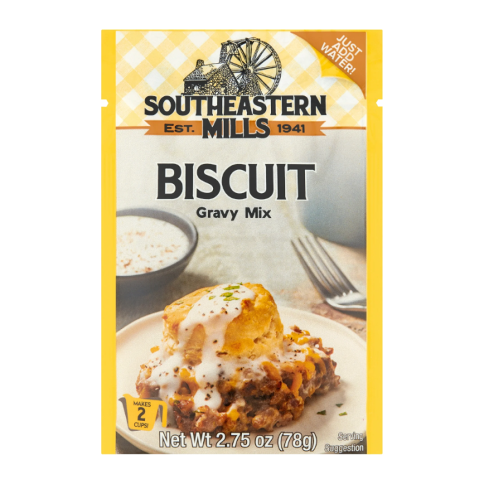 SOUTHEASTERN MI (Pack of 48) Southeastern Mills Gravy Biscuit Mix Old Fashioned Gravy Fl Oz 2.75 Oz