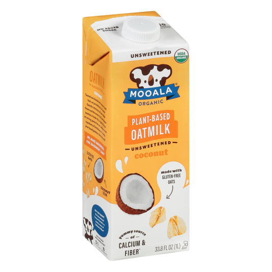 Mooala Milk Oat Unsweetened Coconut Organic 32 FO (Pack of 6)